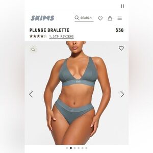 SKIMS Cotten rib plug bralette